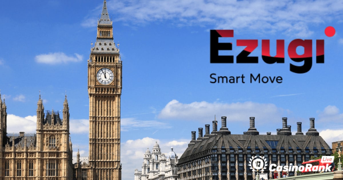 Ezugi debutuje ve Velké Británii s Playbook Engineering Deal