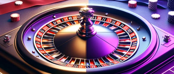 Výběr americké nebo evropské rulety v kasinu s živými dealery